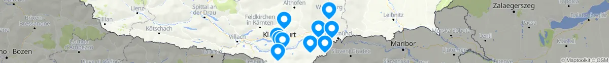 Kartenansicht für Apotheken-Notdienste in der Nähe von Feistritz ob Bleiburg (Völkermarkt, Kärnten)